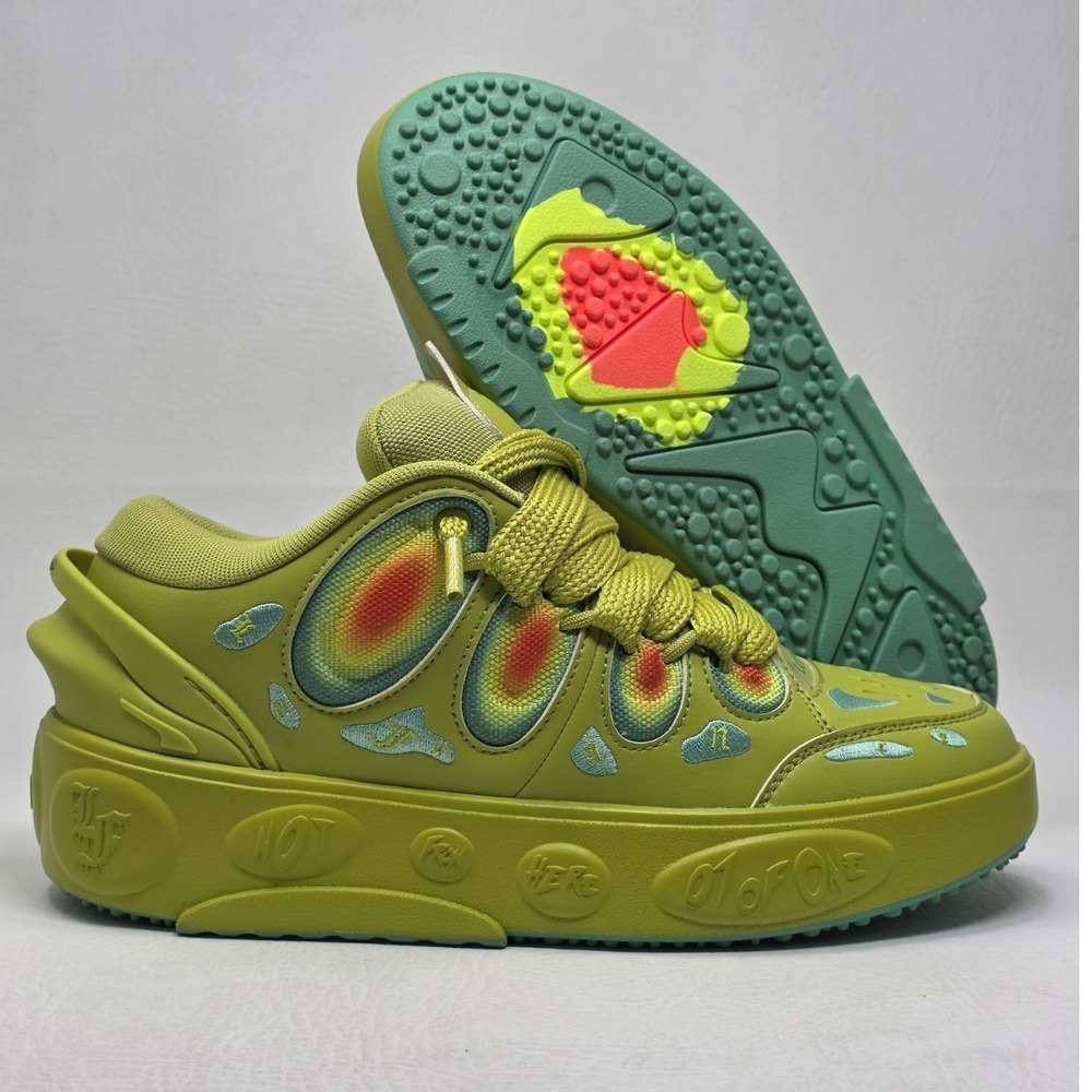 PUMA LaFrancé Heatmap 311698-01 Men's LaMelo Sneakers Shoes Green Size 9 New